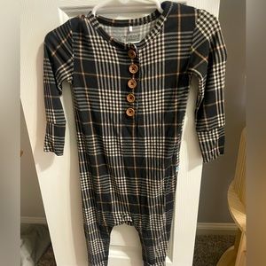Posh Peanut Plaid Romper